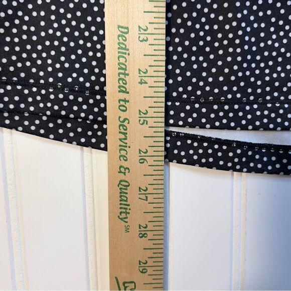 Nike Pro Dri Fit Black Polka Dot Half Zip running Pullover large - Picture 6 of 16